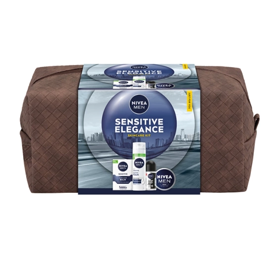 Нажмите на картинку, чтобы ее увеличить NIVEA MEN Sensitive Elegance набор косметики для мужчин с элегантной косметичкой