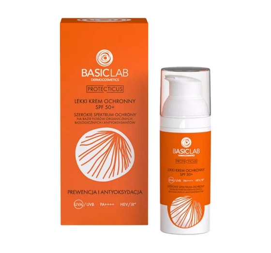 BASICLAB PROTECTICUS ЛЕГКИЙ ЗАЩИТНЫЙ КРЕМ SPF 50+ 50МЛ