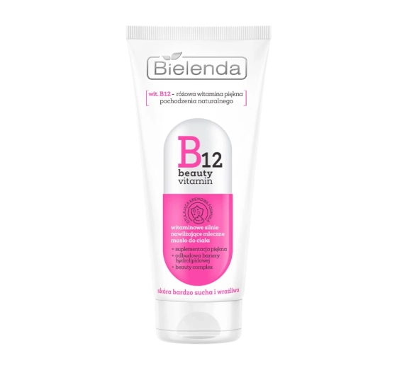 Нажмите на картинку, чтобы ее увеличить Bielenda B12 Beauty Vitamin витаминное сильно увлажняющее молочное масло для тела 200 мл