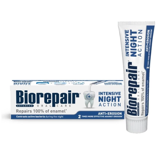 Biorepair Oral Care Advanced зубная паста для интенсивного ночного восстановления 75мл