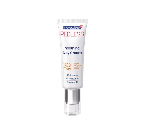 NOVACLEAR REDLESS ЗМІЦНЮЮЧИЙ КРЕМ ДЛЯ КУПЕРОЗНОЇ ШКІРИ НА ДЕНЬ SPF 30 50МЛ
