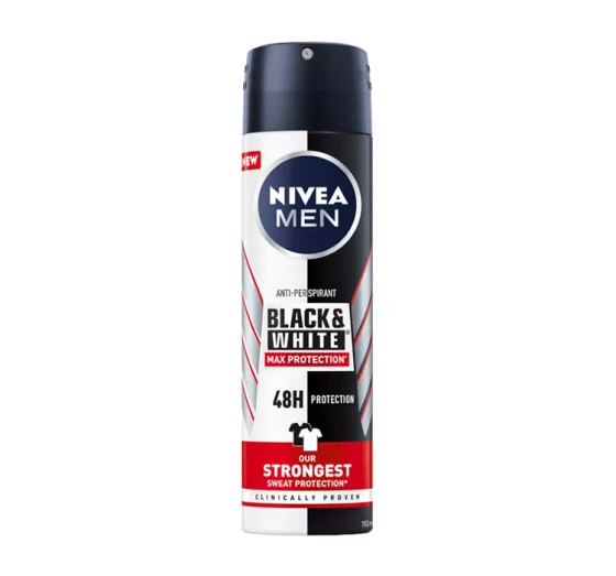NIVEA MEN BLACK & WHITE MAX PROTECTION АНТИПЕРСПІРАНТ-СПРЕЙ 150МЛ