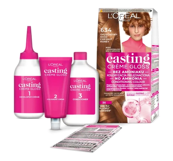 L'Oréal Paris Casting Créme Gloss фарба для волосся 634 Nut Honey