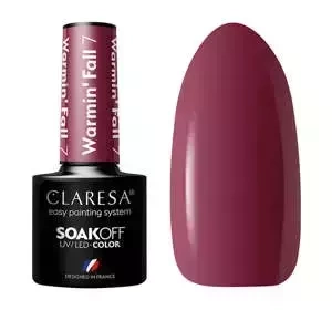 CLARESA SOAK OFF ГЕЛЬ-ЛАК WARMIN' FALL 7 5Г