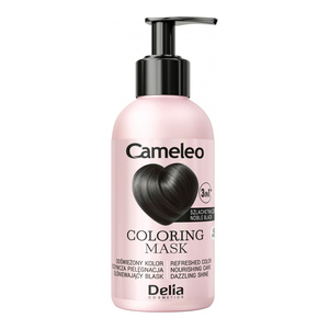 Delia Cameleo тонуюча маска для волосся 3 в 1 шляхетний чорний 120 мл