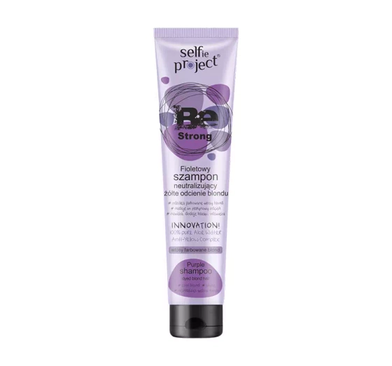 Нажмите на картинку, чтобы ее увеличить SELFIE PROJECT BE STRONG ФИОЛЕТОВЫЙ ШАМПУНЬ ДЛЯ БЛОНДИНОК 175МЛ