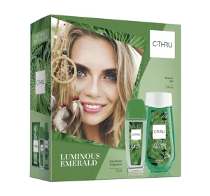 C-THRU LUMINOUS EMERALD АРОМАТИЧЕСКИЙ СПРЕЙ ДЛЯ ТЕЛА 75МЛ + ГЕЛЬ ДЛЯ ДУША 250МЛ
