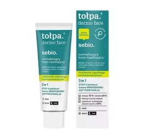TOŁPA DERMO FACE SEBIO Нормалізуючий та зволожуючий крем 40 мл