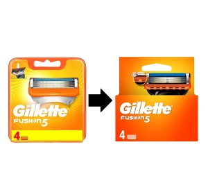 GILLETTE FUSION 5 ЛЕЗ КАРТРИДЖІ ДО СТАНКА 4 ШТ