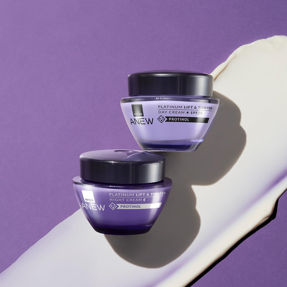 AVON ANEW НІЧНИЙ КРЕМ ДЛЯ МОДЕЛЮВАННЯ КОНТУРУ ОБЛИЧЧЯ З ПРОТІНОЛЕМ 50МЛ