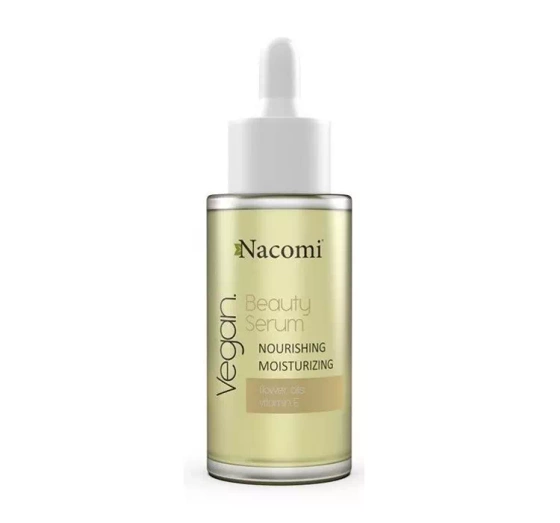 Натисніть на картинку, щоб її збільшити NACOMI BEAUTY SERUM NOURISHING MOISTURIZING ЖИВИЛЬНО-ЗВОЛОЖУВАЛЬНА СИРОВАТКА 40МЛ