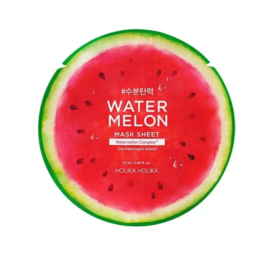 HOLIKA HOLIKA WATERMELON MASK SHEET УКРЕПЛЯЮЩАЯ МАСКА АРБУЗ 25 МЛ