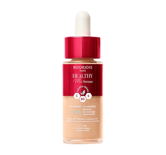 BOURJOIS HEALTHY MIX CLEAN ТОНАЛЬНАЯ СЫВОРОТКА 51.2W GOLDEN VANILLA 30МЛ