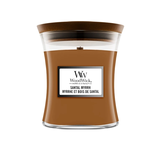 Woodwick Medium Jar Candle ароматична свічка Santal Myrrh 275г