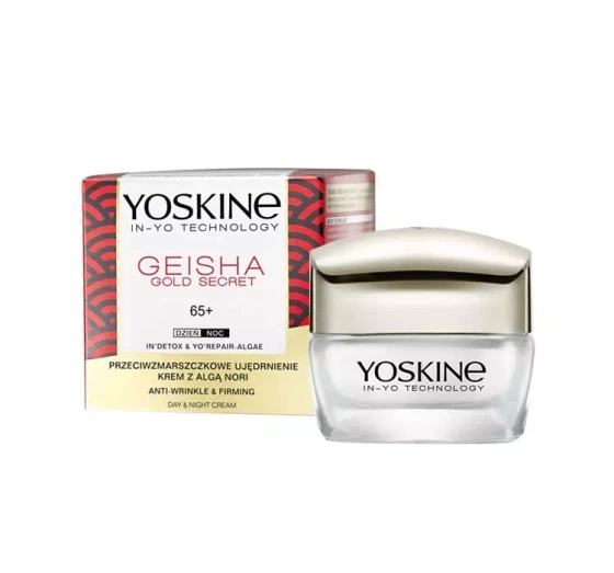 YOSKINE GEISHA GOLD SECRET УКРЕПЛЕНИЕ ПРОТИВОДЕЙСТВИЕ МОРЩИНАМ КРЕМ С НОРИ 65+ 50МЛ
