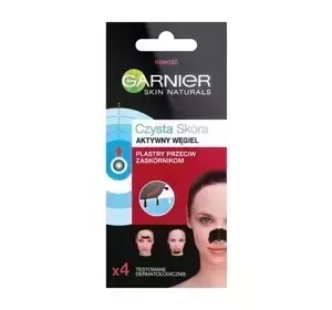 GARNIER ЧИСТА ШКІРА АКТИВОВАНЕ ВУГІЛЛЯ ПЛАТИРІ ПРОТИ ВУГРІВ 4 ШТ