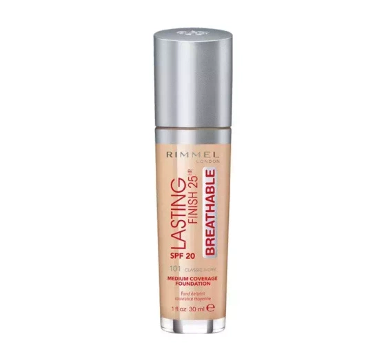 RIMMEL LASTING FINISH 25H BREATHABLE ТОНАЛЬНА ОСНОВА 101