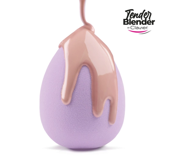 Clavier Tender Blender супер мягкий спонж для макияжа Teardrop Purple