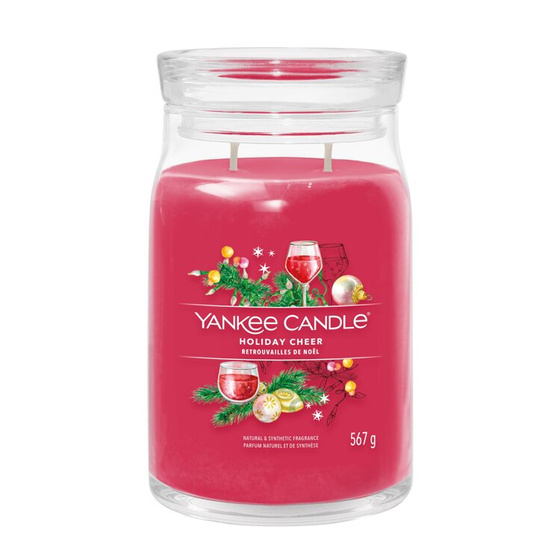 Натисніть на картинку, щоб її збільшити YANKEE CANDLE SIGNATURE АРОМАТИЧНА СВІЧКА HOLIDAY CHEER 567Г
