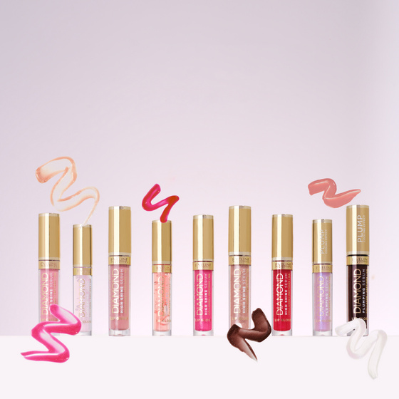 Eveline Cosmetics Diamond High Shine Serum блеск-сыворотка для губ 19 Fuchsia 5 мл