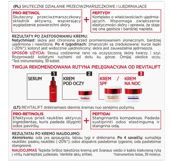 L’Oréal Paris Revitalift Multi-Lift крем для лица от морщин SPF30 50 мл