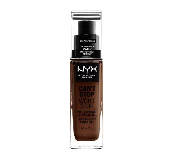 NYX PROFESSIONAL MAKEUP CAN'T STOP WON'T STOP КРОЮЩЕЕ ТОНАЛЬНОЕ СРЕДСТВО 24 DEEP ESPRESSO 30МЛ