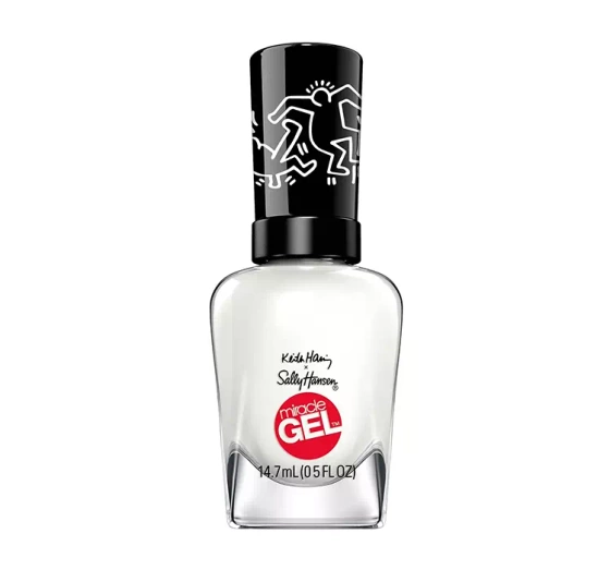 SALLY HANSEN MIRACLE GEL KEITH HARING ЛАК ДЛЯ НОГТЕЙ 918 BLANC CANVAS 14,7МЛ