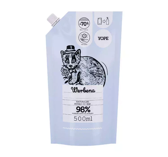 YOPE НАТУРАЛЬНОЕ ЖИДКОЕ МЫЛО ВЕРБЕНА  REFILL 500МЛ