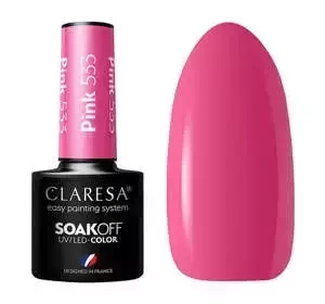 CLARESA SOAK OFF ГЕЛЬ-ЛАК PINK 533 5МЛ