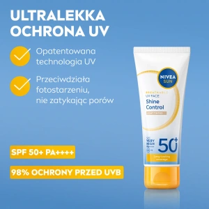 NIVEA SUN Breathable UV Face матуючий крем для обличчя з дуже високим захистом SPF 50+ 40 мл