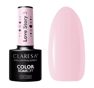 CLARESA SOAK OFF ГЕЛЬ-ЛАК LOVE STORY 3 5Г
