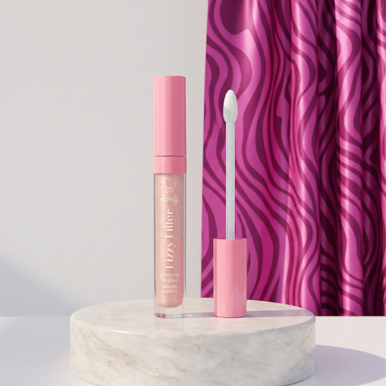 Натисніть на картинку, щоб її збільшити Lovely Fizzy Filler блиск з ефектом збільшення губ та блискітками 4 г
