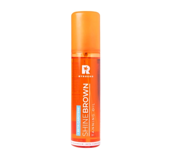 BYROKKO SHINE BROWN + BETA CAROTENE ОЛІЯ ДЛЯ ПРИСКОРЕННЯ ЗАСМАГИ 150МЛ