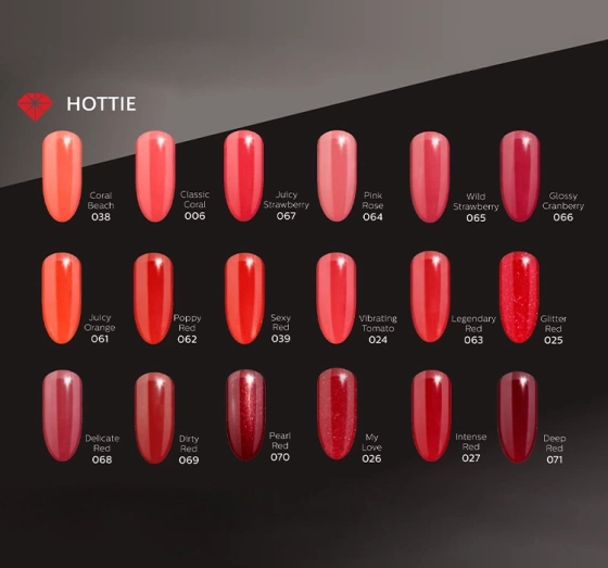 Нажмите на картинку, чтобы ее увеличить SEMILAC ГЕЛЬ-ЛАК UV HYBRID INTENSE RED 027