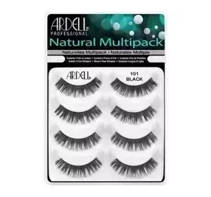 ARDELL NATURAL MULTIPACK 4X РЕСНИЦЫ 101 DEMI BLACK