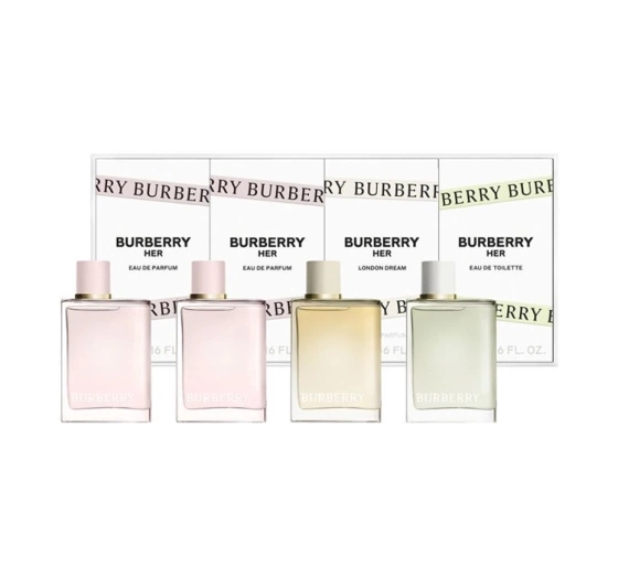 BURBERRY HER TRAVEL RETAIL EXCLUSIVE НАБІР ПАРФУМІВ ДЛЯ ЖІНОК 4 x 5МЛ