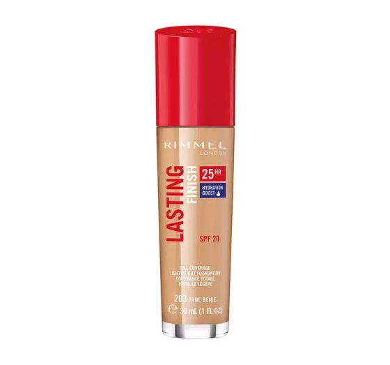 RIMMEL ТОНАЛЬНАЯ ОСНОВА LASTING FINISH 25H TRUE BEIGE 203