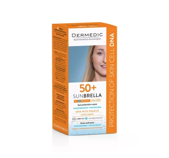 DERMEDIC SUNBRELLA ЗАЩИТНЫЙ КРЕМ ДЛЯ ЛИЦА КОЖА С КУПЕРОЗОМ SPF 50+ 50Г