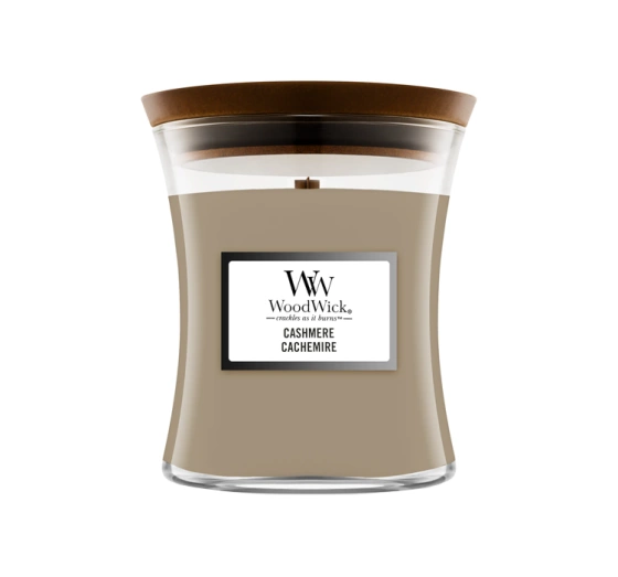 Нажмите на картинку, чтобы ее увеличить WOODWICK MEDIUM JAR CANDLE АРОМАТИЧЕСКАЯ СВЕЧА CASHMERE 275Г