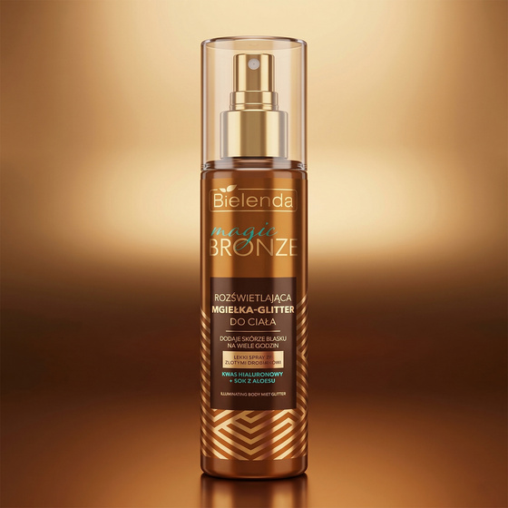 Bielenda Magic Bronze cяючий спрей-глітер для тіла 75 мл