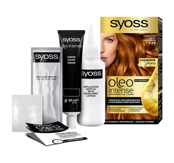 SYOSS OLEO INTENSE КРАСКА ДЛЯ ВОЛОС БЕЗ АММИАКА 7-77 RED GINGER
