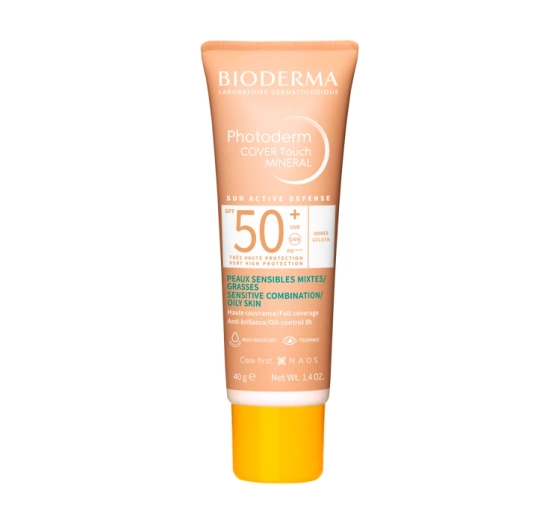 Bioderma Cover Touch Mineral криючий мінеральний тональний засіб з фільтром SPF50+ Golden 40г