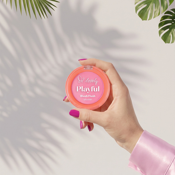 Lovely Playful Blush Flush кремово-пудровые румяна 01 Girly 7 г