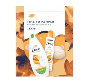 DOVE TIME TO PAMPER НАБОР КОСМЕТИКИ ГЕЛЬ ДЛЯ ДУША + МЫЛО + АНТИПЕРСПИРАНТ