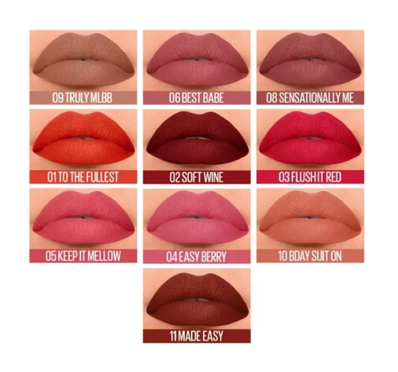 Нажмите на картинку, чтобы ее увеличить MAYBELLINE SENSATIONAL LIQUID MATTE ГУБНАЯ ПОМАДА 11 MADE EASY 7МЛ