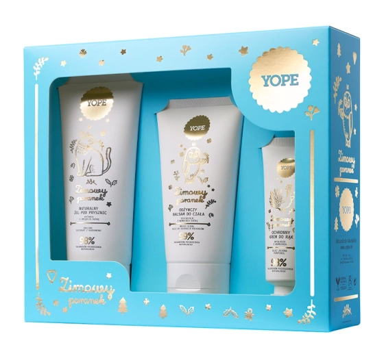 Натисніть на картинку, щоб її збільшити Yope Зимовий Ранок набір косметики для догляду за тілом: гель для душу + бальзам + крем для рук