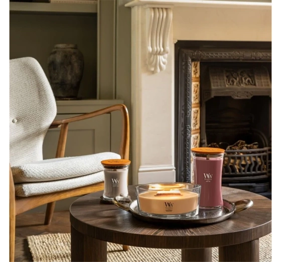 Woodwick Large Jar Candle ароматична свічка Golden Bourbon 610 г