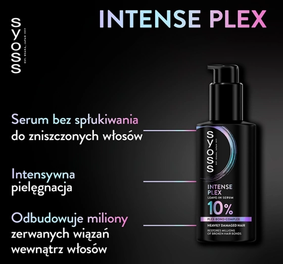 SYOSS INTENSE PLEX СИРОВАТКА ДЛЯ ДУЖЕ ПОШКОДЖЕНОГО ВОЛОССЯ 100 МЛ