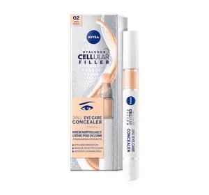 NIVEA CELLULAR HYALURON FILLER ТОНАЛЬНИЙ КРЕМ ПІД ОЧІ 3В1 02 MEDIUM 4МЛ