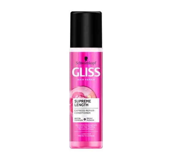 GLISS SUPREME LENGHT ЕКСПРЕС-КОНДИЦІОНЕР ДЛЯ ДОВГОГО ВОЛОССЯ, СХИЛЬНОГО ДО ЖИРНОСТІ 200МЛ